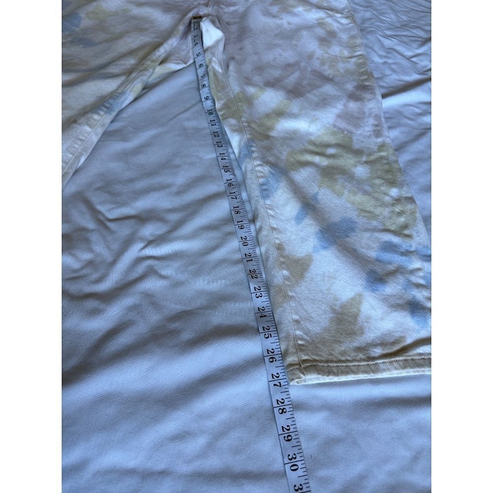 ANTHROPOLOGIE + Pilcro Slim Boyfriend Crop Tie Dye Jeans Plus Size 22W NEW $160 - Picture 12 of 13